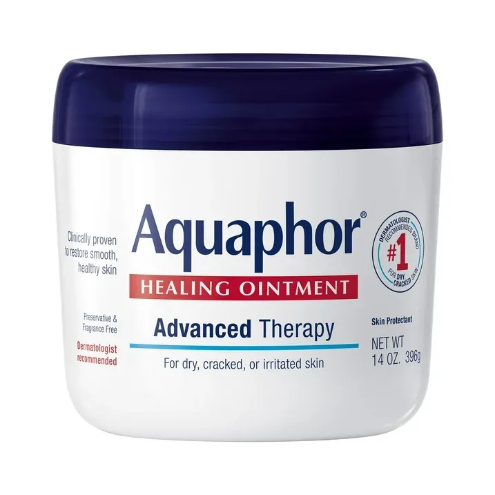 Photo 1 of (2 pack) Aquaphor Healing Ointment Skin Protectant for Dry, Cracked, Irritated Skin, Fragrance Free, 14 oz