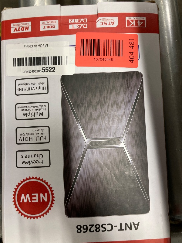 Photo 1 of 2026 Upgraded Indoor TV Antenna, 3200+ Miles Range HD Digital Antenna for Smart TV, Strongest with Amplified Signal Booster Supports 4K 8K 1080p All TVs- 38FT Coaxial Cable for Local Channels