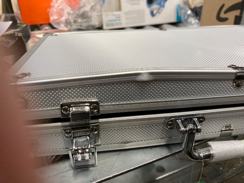 Photo 1 of **CASE IS DAMAGED IN AND OUTSIDE**Spin Master Games, Cardinal Classics, 300-Piece Poker Set with Aluminum Carrying Case & Professional Weight Chips & Poker Dice, for Ages 8+