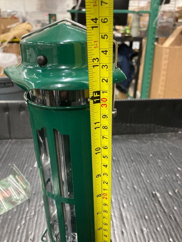 Photo 1 of ***METAL ENDS ARE BENT***Kingsyard Squirrel Proof Bird Feeder for Outdoors Hanging, Metal Wild Bird Feeders with Removable Base and Baffle, Easy to Clean & Refill, 3 lbs Large Seed Capacity, Dark Green***METAL ENDS ARE BENT***