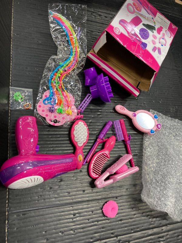 View 1 of ***WHAT YOU SEE IS EVERYTHING INCLUDED*NOTHING ELSE***
Bettina Vogue Beauty Hair Salon Fashion Pretend Play Set with Hairdryer, Mirror, Styling Accessories***WHAT YOU SEE IS EVERYTHING INCLUDED*NOTHING ELSE***