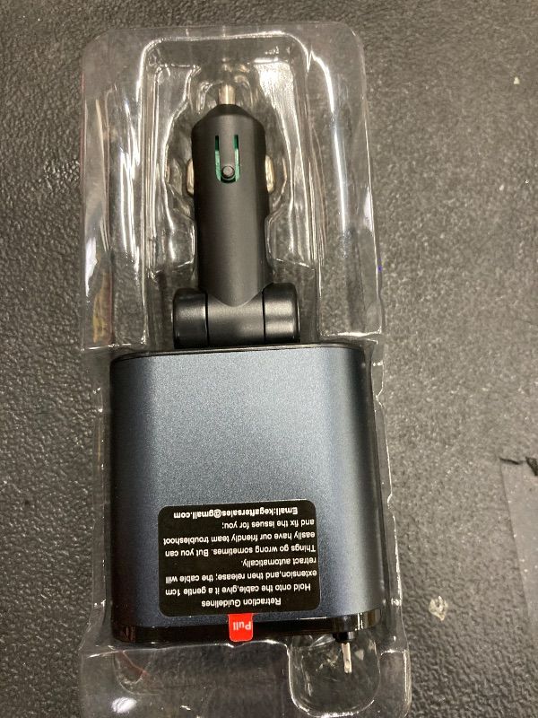 Photo 1 of 60W Fast Charging Car Charger for iPhone, 4-in-1 Retractable Phone Charger, Travel Essentials, Gifts for Women Men, Car Accessories for Women Men, for iPhone 14 13