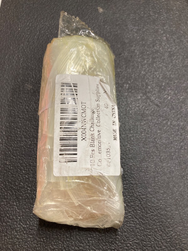 Photo 1 of 10 Pcs Blank Challenge Coins for Engraving, Aemygo 40mm Solid Brass Engraving Blanks Coin with Threaded Edged, Laser Engravable Stamping Coin for DIY Crafts, Commemorative, Collection Supplies