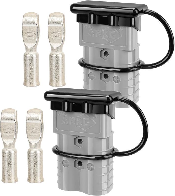 View 1 of 
ANKG 2PCS 2/0-1/0 Gauge 350Amp Battery Quick Disconnect,12v-36v Batteries Quick Connect/Disconnect Plug Kit,Jumper Cable Plug Connectors for Recovery Winch,...