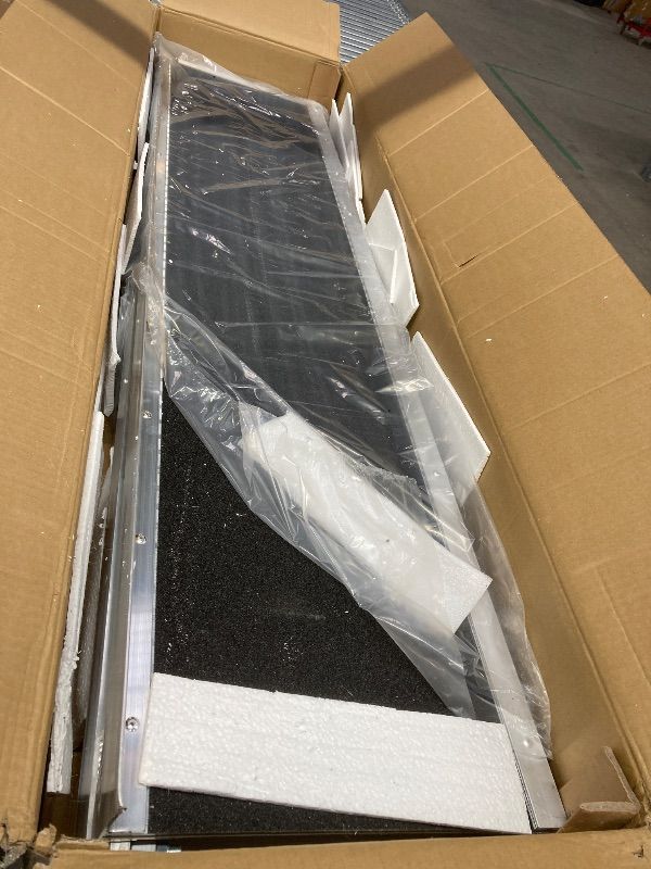 Photo 1 of ***RAMP IS BENT***10 FT Portable Wheelchair Ramp,Aluminum Wheelchair Ramp for Home Steps with Non-Skid Surface and Reflective Strips,600 LBS Weight Capacity***RAMP IS BENT***