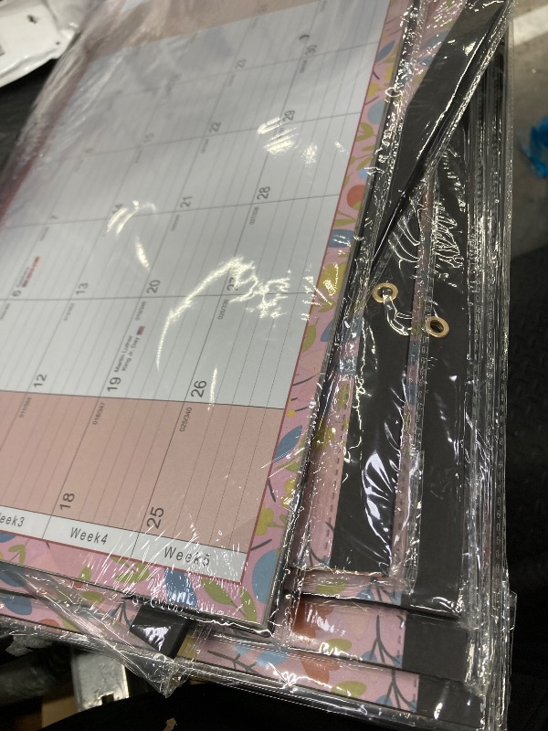 Photo 1 of ++7 PACK+++Timart Desk Calendar 2026-2027, 18-Month Calendar from Jan 2026 to June 2027, Large 17" x 12" Desktop Wall Monthly Calendar For Home School, Office(Floral)