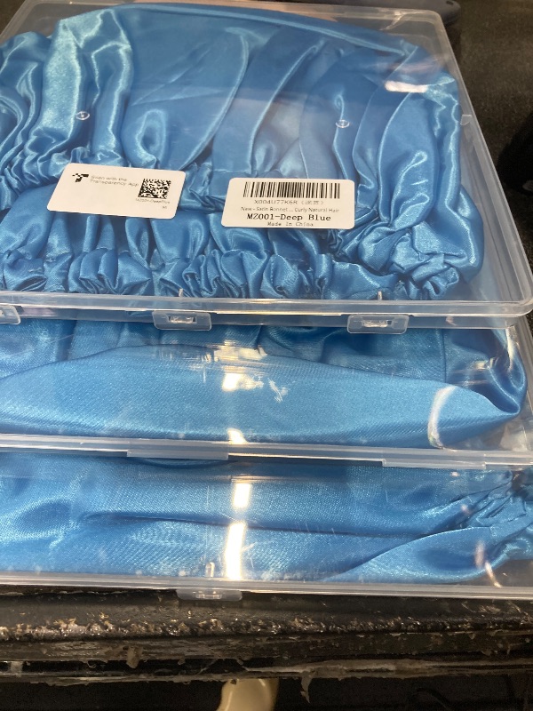 Photo 1 of ++3 PACK++Luyfrsuu Satin Bonnet Double Layer Silk Bonnet for Sleeping Women Hair Care for Natural Curly