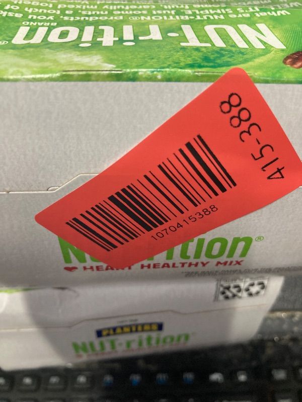 Photo 1 of (4 pack) PLANTERS NUT-RITION Heart Healthy Nut Mix, Shelf Stable, Plant Based Protein, 1 oz Plastic Package (7 Count)