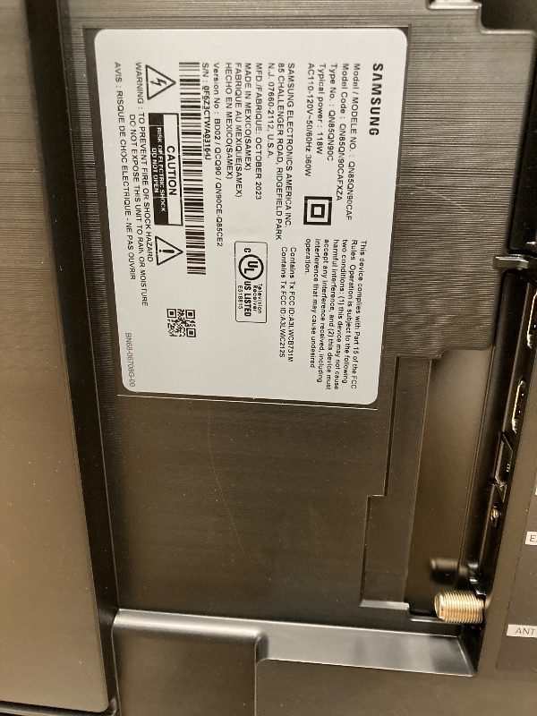 Photo 1 of  ***NO RETURNS ACCEPTED
Samsung 85-Inch Class Neo QLED 4K QN90F Series, Vision AI, Mini LED Smart TV (2025 Model, 85QN90F) Neo Quantum HDR+, Object Tracking Sound+ w/Dolby Atmos, Glare Free, Gaming Hub, Alexa Built-in