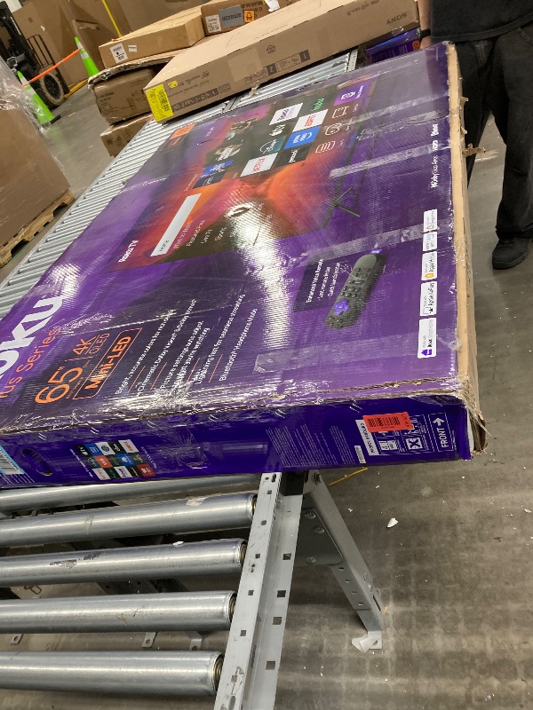 Photo 1 of   NO RETURNS ACCEPTED
Roku Smart TV 2025 – 65-Inch Plus Series, Mini-LED TV – RokuTV with Enhanced Voice Remote – Flat Screen 4K QLED Television with Dolby Vision & Wi-Fi for Streaming Live Local News, Sports