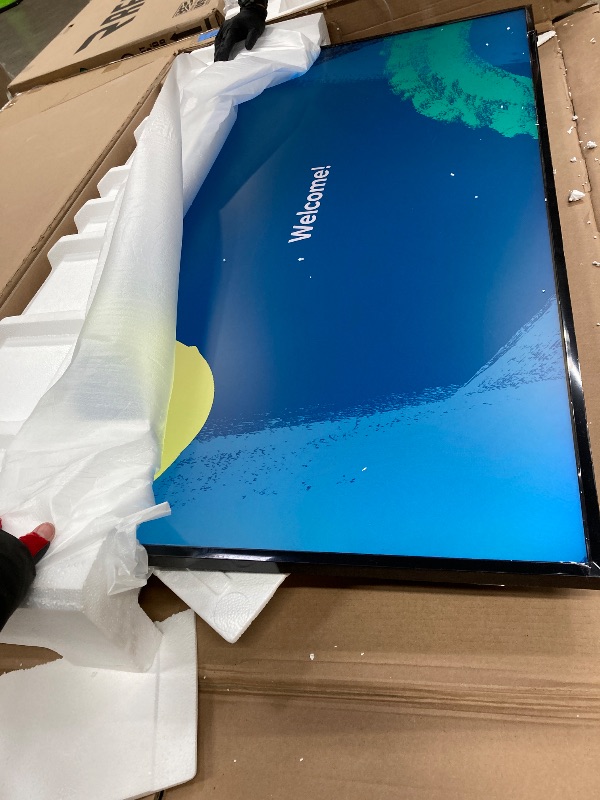 Photo 1 of **Missing  washers secure brackets on rear of tv**SAMSUNG 55-Inch Class QLED 4K LS03D The Frame Series Quantum HDR Smart TV w/Dolby Atmos, Art Mode, Anti-Reflection, Customizable Frame, Slim Fit Wall Mount with Alexa Built-in (QN55LS03D, 2024 Model)
