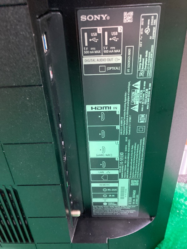 Photo 1 of NO RETURNS ACCEPTED
Sony K55XR80 55 Inch IMAX Enhanced Bravia OLED 4K HDR Google TV with 4 Year Amber Protection Plan (2024)