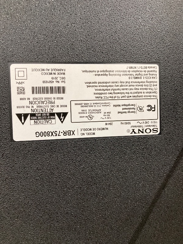 Photo 1 of   NO RETURNS ACCEPTED
Sony 75-Inch Class 4K Ultra HD BRAVIA 3 LED Smart TV with Google TV, Dolby Vision HDR, and Exclusive Features for PlayStation®5 (K-75S30)