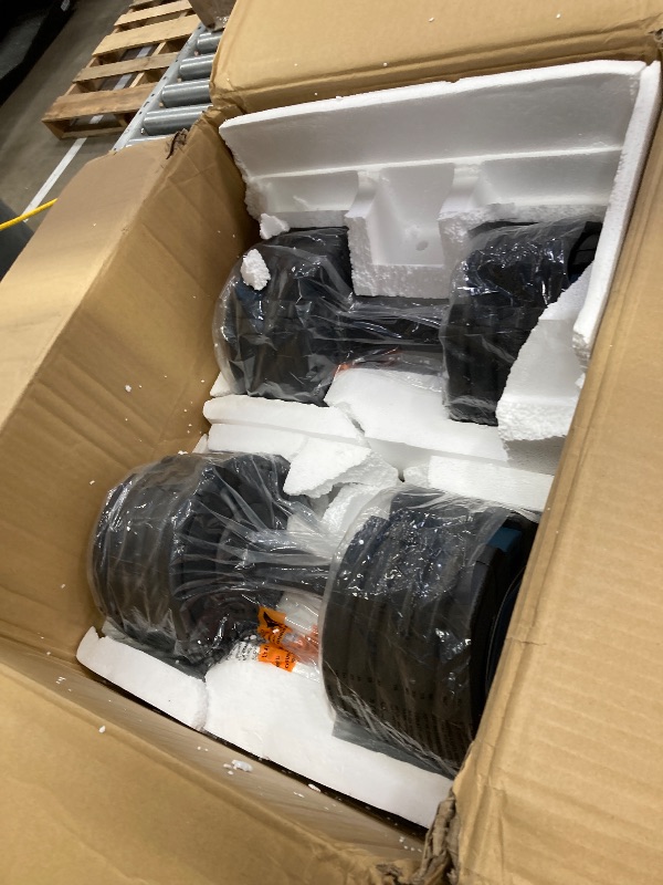 Photo 1 of **ONE DUMBELL DAMAGED**Proform Rapid Adjust Dumbbells  ONE PAIR 50LB DUMBELLS