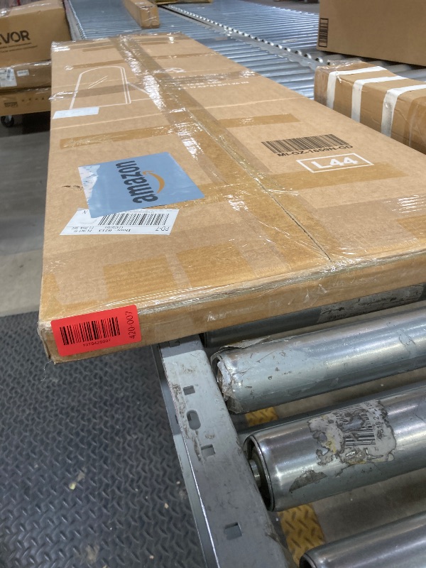 Photo 1 of *Hardware missing* Arched Mirror Full Length, Upgraded 16"x59" Body Wall Mirrors with Shatter-Proof Glass, Floor Standing, Hanging or Leaning, Tall Arch Mirror with Stand Aluminum Alloy Frame for Bedroom Cloakroom