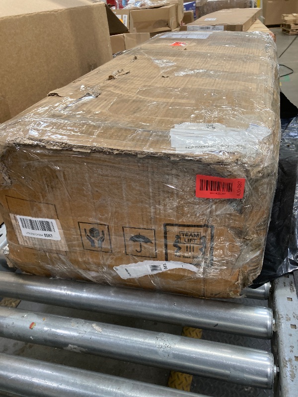 Photo 1 of *Scratched* TLE TREE 5-Tier Bakers Rack with Hutch - 70" Microwave Stand & 55" Extra Wide Shelf, 11 Hooks, Brown, Large