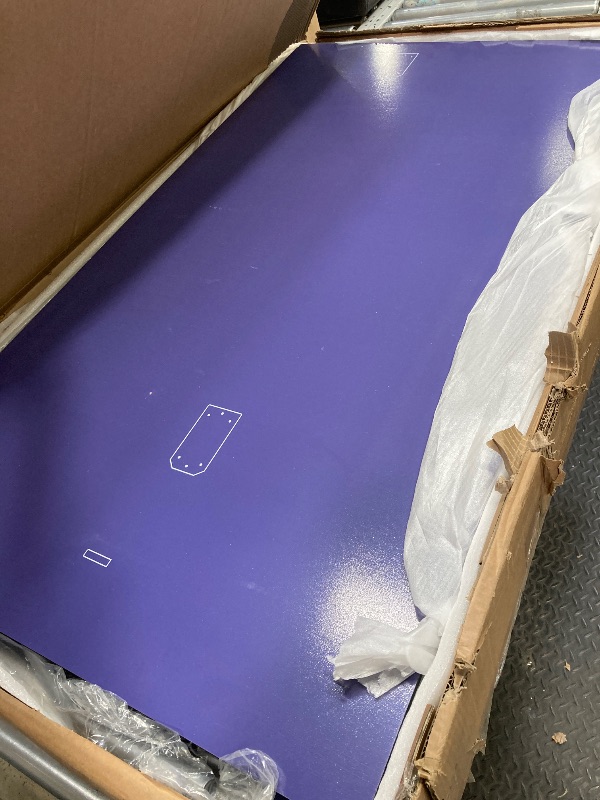 Photo 1 of *Chipped* Table Tennis Table, Portable Ping Pong Table Game Set, 8ft Mid-Size Folding Indoor Outdoor Table Tennis Game Set with Net, 2 Table Tennis Paddles and 3 Balls for Adults/Teens