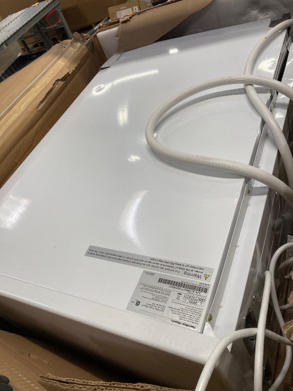 View 2 of *PARTS ONLY* *Scratches* HAMILTON BEACH Portable Dishwasher with Wheels, 19in Wide, 8 Place Settings Capacity, White