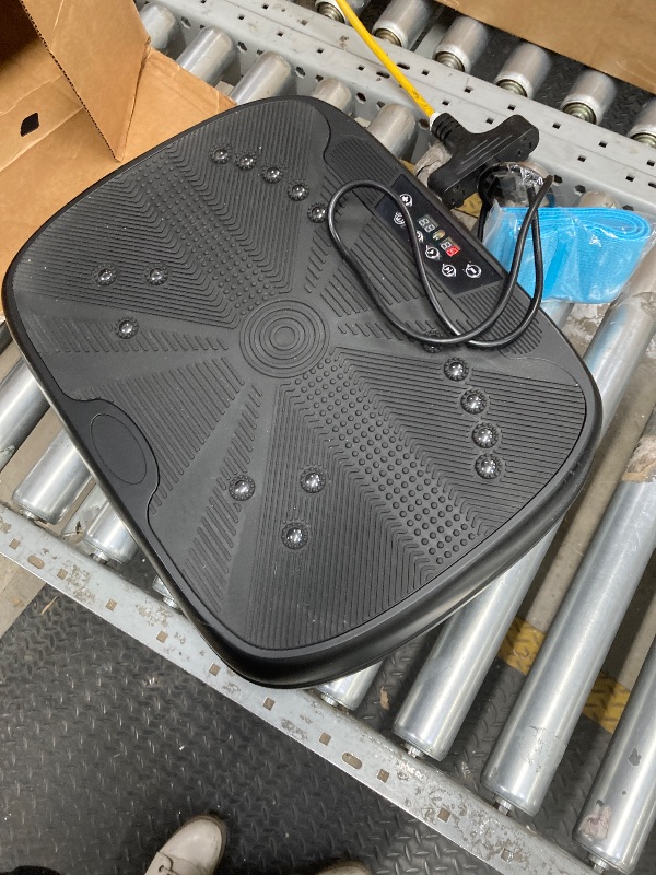 Photo 1 of *Something is broken?/Broken pieces* FLYBIRD Vibration Plate, Whole Body Workout Vibration Fitness Platform for Lymphatic Drainage, with 2 Resistance Bands
