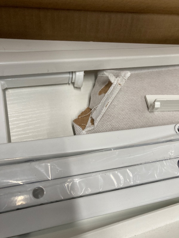 Photo 1 of *Minor damaged to flat drawer piece* edx 7 Drawer Dresser for Bedroom, 47.2" Fabric Drawers with Wood Top Metal Frame, Wide Storage Organizer for Closet, Hallway & Living Room, White
