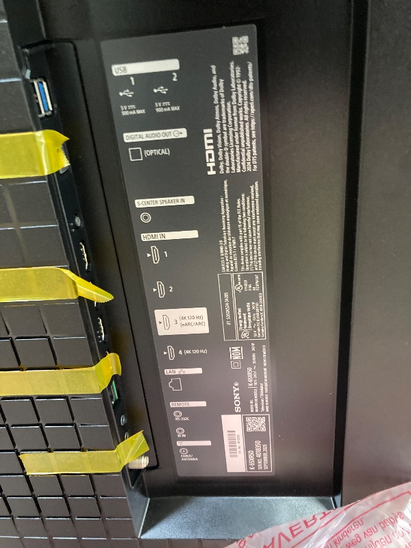 Photo 1 of *PARTS ONLY / NO RETURNS* Sony BRAVIA 5 65 Inch TV, Mini LED, 4K Smart Google TV, XR Processor with AI Technology,120hz Television with Dolby Vision/Atmos, Exclusive Features for PlayStation®5, K-65XR50, 2025 Model