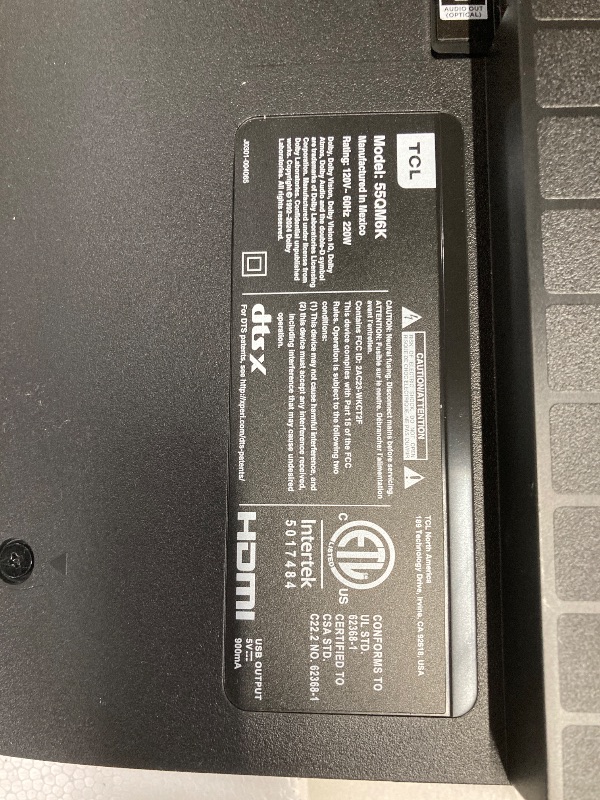 Photo 1 of **BROKEN SCREEN/PARTS ONLY/NO RETURNS OR REFUNDS***TCL 55 Inch Class QM6K Series | Mini LED QLED 4K HDR | 55QM6K, 2025 Model | 120HZ-144HZ High Brightness Smart Google TV Dolby Atmos Onkyo Audio | Voice Remote Alexa Gaming Streaming Television