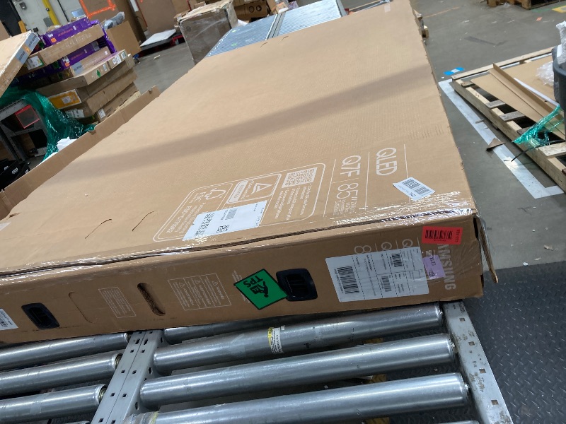 Photo 1 of *Missing cord to test* Samsung 85-Inch Class QLED Q7F Series Samsung Vision AI Smart TV (2025 Model, 85Q7F) Quantum HDR, Object Tracking Sound Lite, Q4 AI Gen1 Processor, 4K upscaling, Gaming Hub, Alexa Built-in