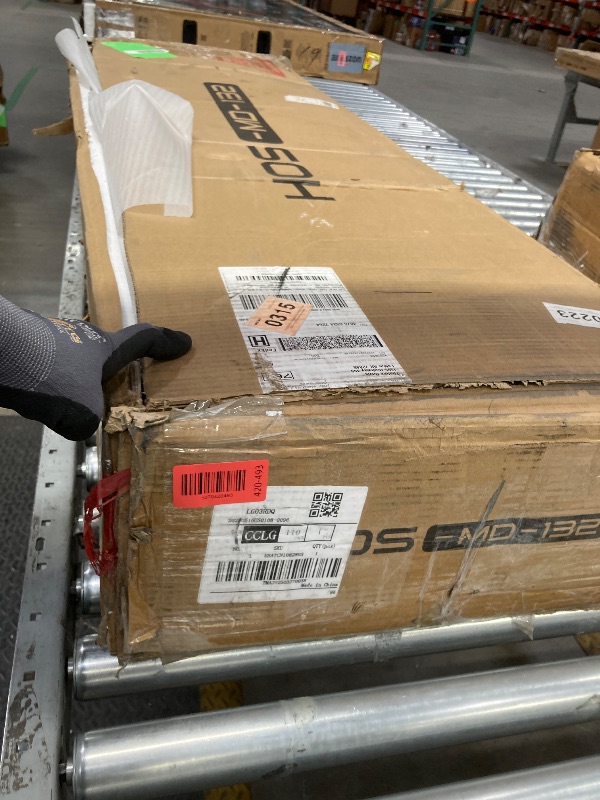 Photo 1 of *Dirty/Chipped* Homfa 55"W Sideboard Buffet Cabinet with Adjustable Shelves & 3-Drawers, 4 Doors Kitchen Storage Cabinet, Coffee Bar Cabinet for Dining Living Room, White