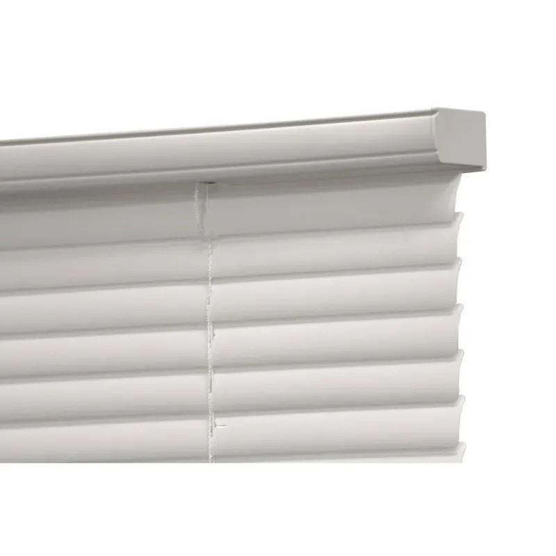 Photo 1 of *2 sets* Mainstays 1" Cordless Vinyl Light Filtering Mini Blinds, White, 34" W x 64" L
