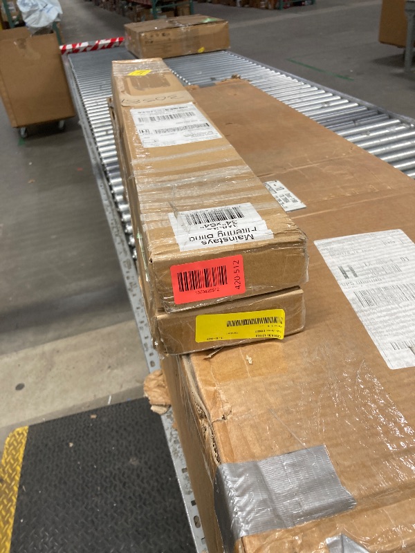 Photo 1 of *2 sets* Mainstays 1" Cordless Vinyl Light Filtering Mini Blinds, White, 34" W x 64" L
