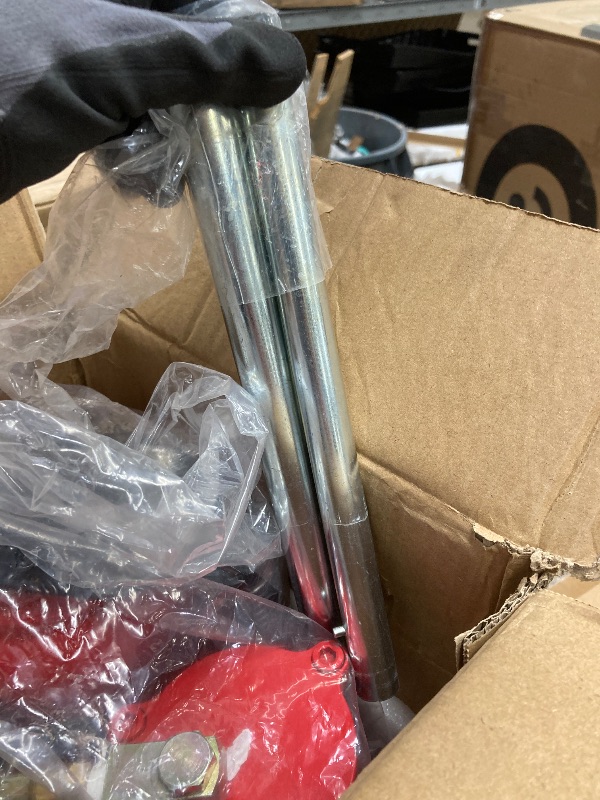 Photo 1 of *Used/Dirty/Rust?* VIVOHOME Pneumatic Air Hydraulic Bottle Jack with Manual Hand Pump 20 Ton Heavy Duty Auto Truck Travel Trailer Repair Lift Red
