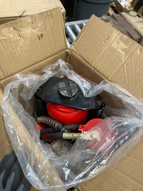Photo 1 of *Used/Dirty/Rust?* VIVOHOME Pneumatic Air Hydraulic Bottle Jack with Manual Hand Pump 20 Ton Heavy Duty Auto Truck Travel Trailer Repair Lift Red
