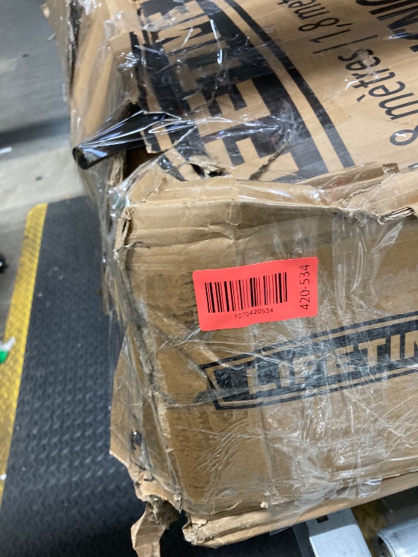 Photo 1 of *Scrached* Lifetime 6-Foot W-Frame Desert Sand - HDPE Folding Picnic Table (60364)
