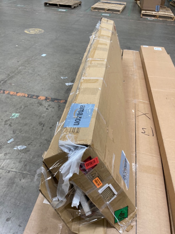 Photo 1 of **MISSING PARTS***Novilla 12 Inch King Size Bed Frame Solid Wooden King Bed Frame and Headboard, King BedFrames with Classic Headboard, No Box Spring Needed, Easy Assembly, Walnut