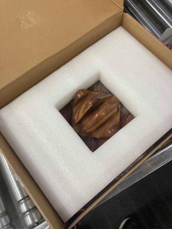Photo 1 of ***MISSING ONE *** 2-Piece Solid Walnut Wood Cutting Boards with Anti-Slip Holder, Chopping Block with Juice Deep Groove & Invisible Handles for Kitchen Meats Vegetables, 100% Natural Walnut, Perfect Housewarming Gift