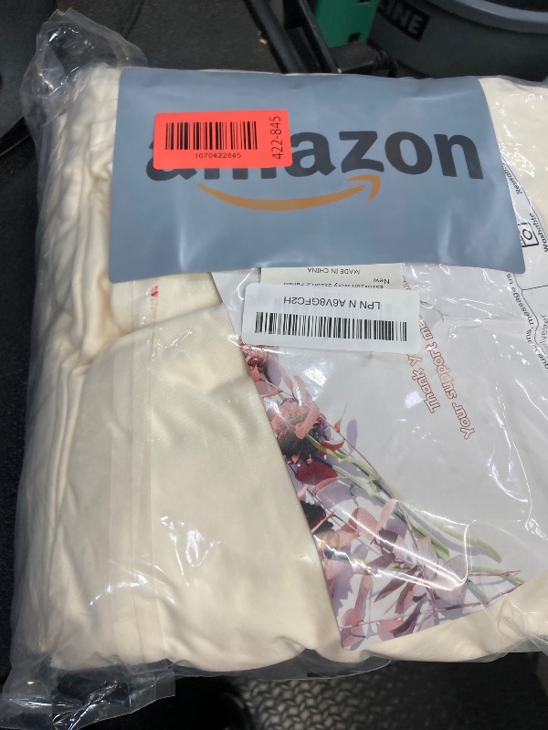 Photo 1 of 10x10ft Wrinkle Free Ivory Backdrop Curtain for Parties Soft Fabric Drapes Wedding Ivory Curtain Backdrop for Birthday Party Decorations Background for Photography 5x10ft,2 Panels