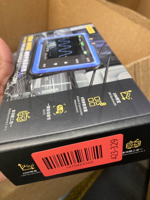 Photo 1 of ?FNRSI Upgraded 2in1 DSO-510 Oscilloscope with 10X Probe?Digital Portable Oscilloscope/DDS Signal Generator Automotive 2.8 inch TFT, 10MHz Bandwidth, 48MS/s Sampling Rate, Auto Trigger Function
