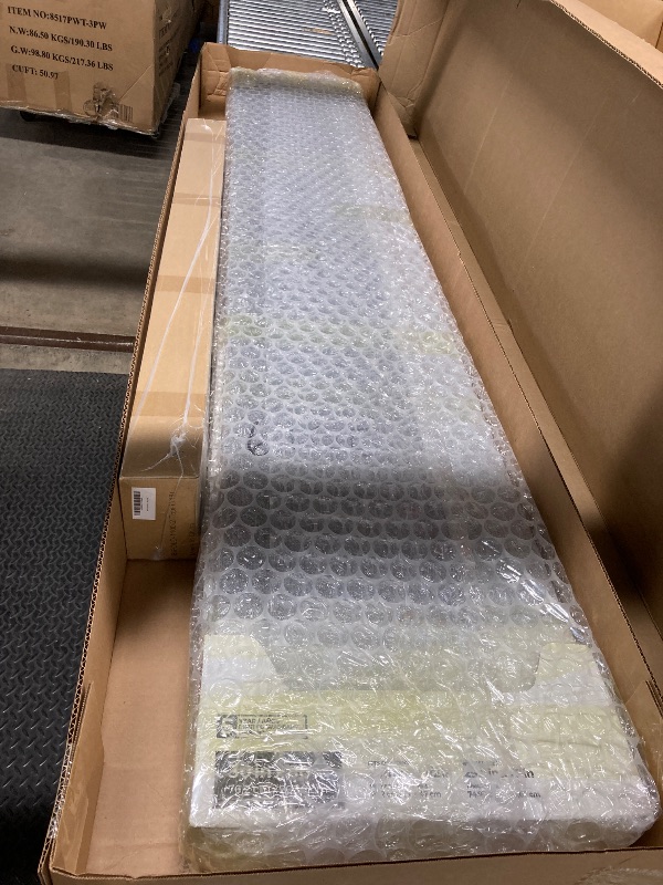 Photo 1 of **THE DESCRIPTION AND PHOTO ARE FOR REFERENCE ONLY***SMARTSTANDARD Bifold Door, for 28"x 80" Opening,Tempered Frosted Glass Closet Folding Barn Door with Hardware Kit, Water-Proof PVC Surface,Easy Install,White