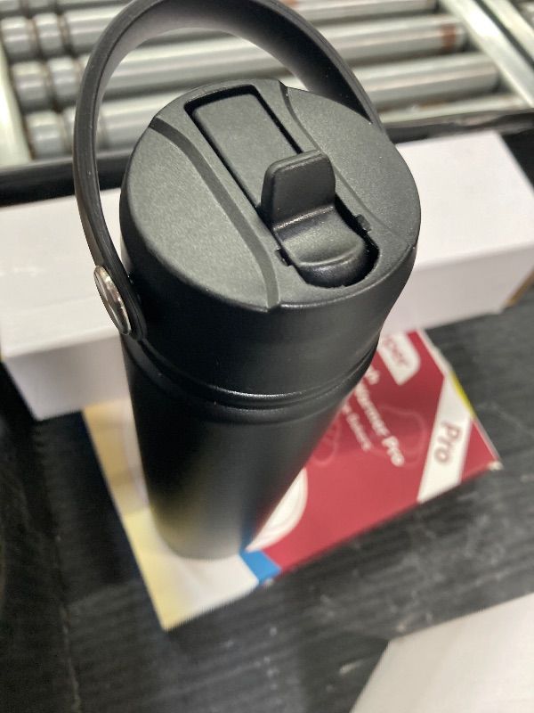 Photo 1 of ***2ND LID IS MISSING***Premium Stainless Steel Vacuum Insulated Water Bottle, 24 oz, BPA-Free Lid, Wide Mouth, Double Wall, Powder Coated***2ND LID IS MISSING***
