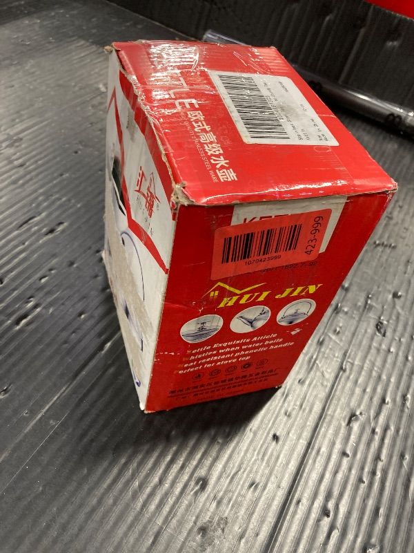 Photo 1 of ***VERY THIN & LIGHTWEIGHT***Hemoton Stainless Steel Tea Kettle with Infuser 40Oz Stove Top Water Kettle for Home and Outdoor Use Non-Magnetic Whistling Small Tea Pot***VERY THIN & LIGHTWEIGHT***