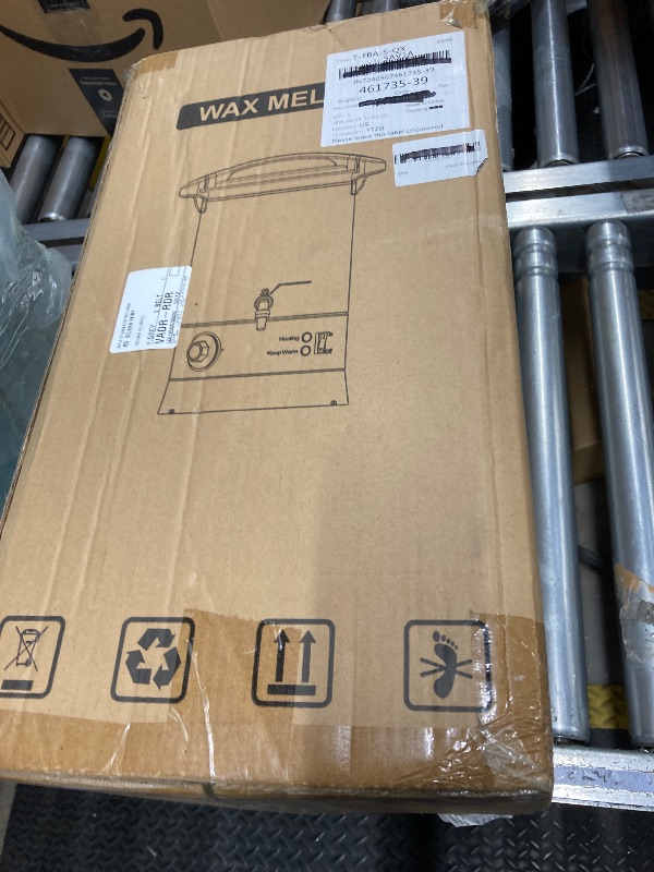 Photo 1 of ***DAMAGED- THERMOSTAT NON-FUNCTIONAL -SELLING AS PARTS ONLY*** Fast Melt 5 er Wax Melter for Candle Making, Electric Wax Melting Pot with Easy Pour Spout & 30-110C Temp Control, Easy Clean for Home Candle Business Starter (Heat Gun + Gloves + Measuring C