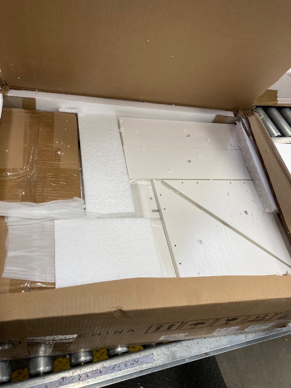 Photo 1 of ****** PARTIAL SET*******DWVO Kitchen Island with Drop Leaf, 59" Large Mobile Storage Islands with Power Outlet, Double Pull-Out Trash Can Cabinets Fits 10-Gal Garbage Bin, Rolling Kitchen Cart with Spice & Towel Rack, White