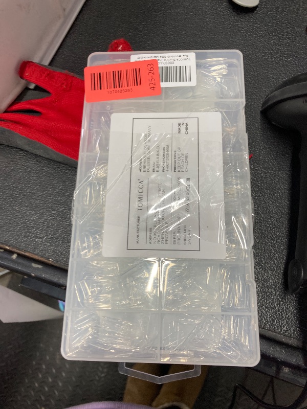 Photo 1 of ****** 2 PACK****** TOMICCA Short Square Nail Tips, 504Pcs Clear Press on Nails Square Full Cover Nail Tips Clear False Press on Nails, Soft Tips for Gel Nail Extension DIY Nail Salon 12 Sizes