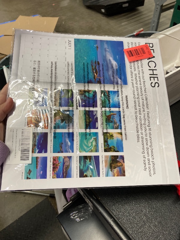Photo 1 of ****** 2 PACK****** SUNEE 2026 Wall Calendar 12x12 Inches with 16 Months from September 2025 to December 2026, Large Wall Calendar Thick Glossy Paper, 12" x 24" (Open), Beaches