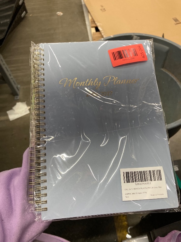 View 2 of ****** 2 PACK****** GNL Monthly Planner 2026-2027, 2 Year(27 Months) Calendar Planner, Oct. 2025 - Dec 2027, 7" x 10" Monthly Spreads & Yearly Planner, Perfect for School Office Home Planning, Blue