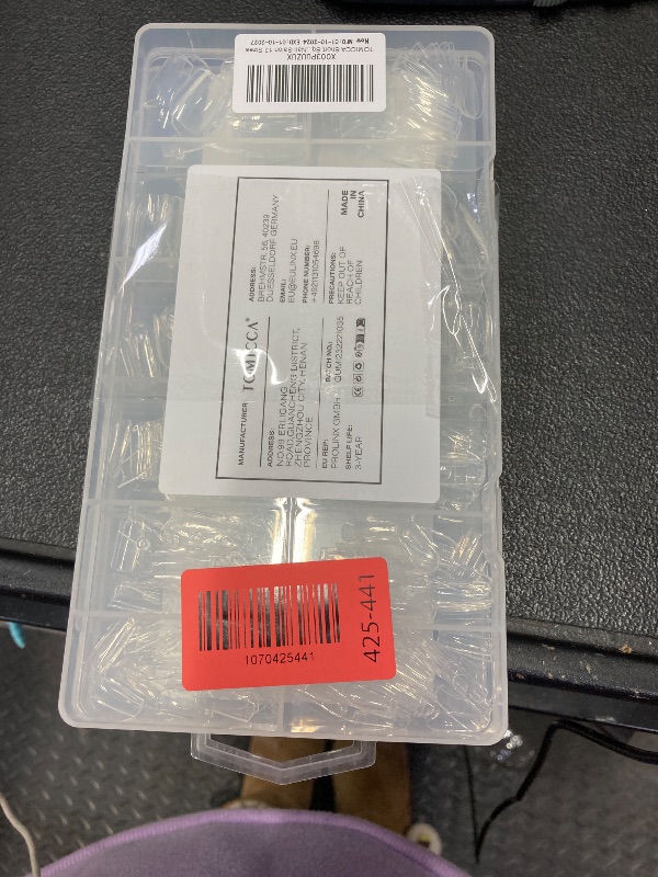 Photo 1 of ****** 2 PACK****** TOMICCA Short Square Nail Tips, 504Pcs Clear Press on Nails Square Full Cover Nail Tips Clear False Press on Nails, Soft Tips for Gel Nail Extension DIY Nail Salon 12 Sizes