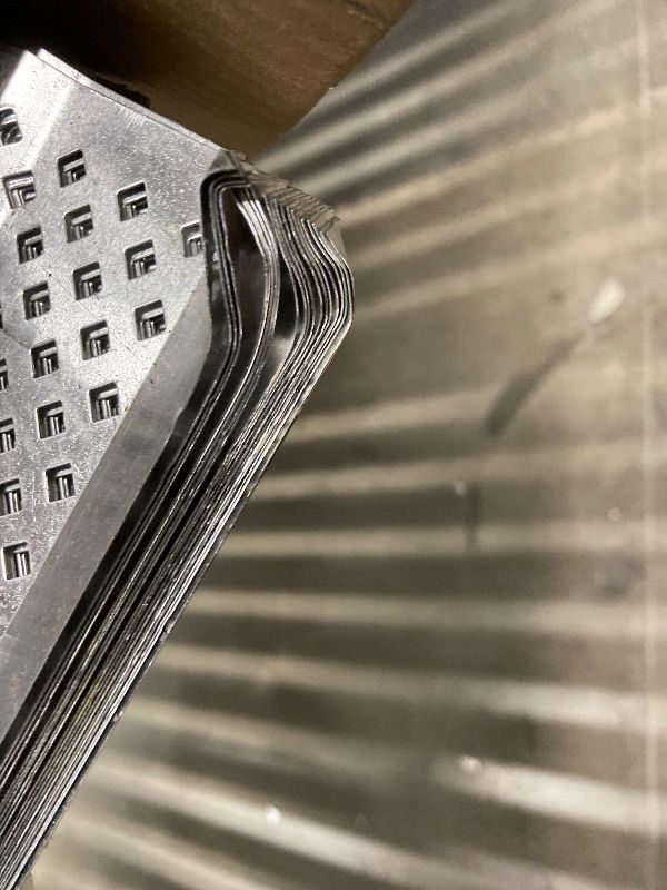 Photo 1 of **BENT ON CORNERS**Gutter Guards 6 inch, Aluminum Leaf Filter Rain Gutter Covers with Screws Included, 32 PCS 108FT DIY Gutter Guards Protection for 5-inch and 6-inch Gutters, Fits Any Roof or Gutter Type (Mill Finish)