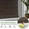 View 1 of ***** 4 PACK******** LazBlinds Cordless Bamboo Roman Shades, Privacy Blinds for Interior Windows, Room Darkening Roll Up Bamboo Blinds for Home & Patio, 34" W x 64" H, BDP-Espresso