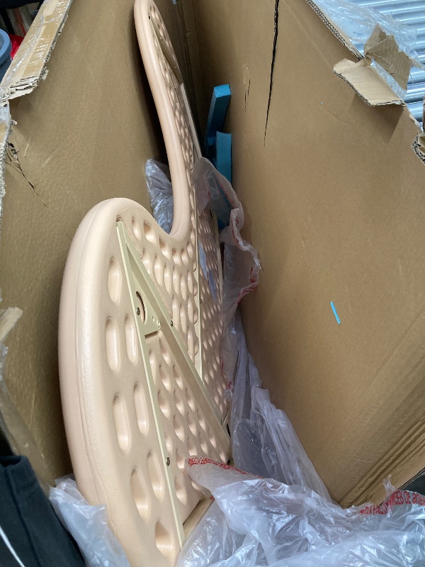 Photo 1 of **Missing legs**Camaflexi Mid Century Modern Abstract Shaped Coffee Table plastic/Brown Finish.