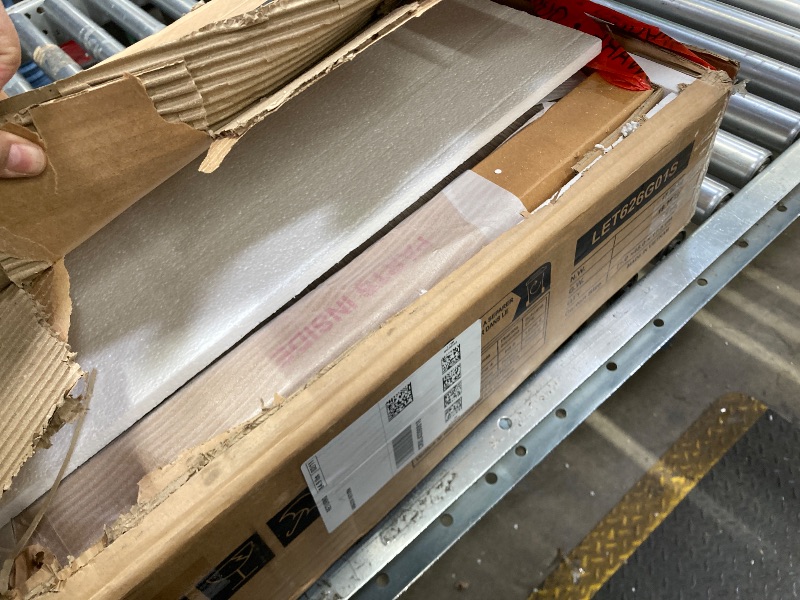 Photo 1 of 
Nightstand with Charging Station, Farmhouse End Side Table with 2 Drawers and Open Storage, Smart Bedside Table with LED Light & Human Sensor for Bedroom, Wood